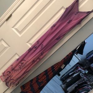 Beautiful silk embroidered dress